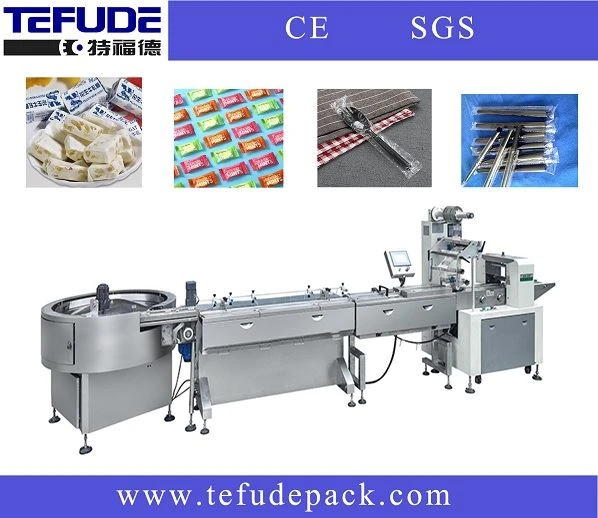 Full Automatic Packaging Line With Turntable Automatic Machinery For Foods Packaging